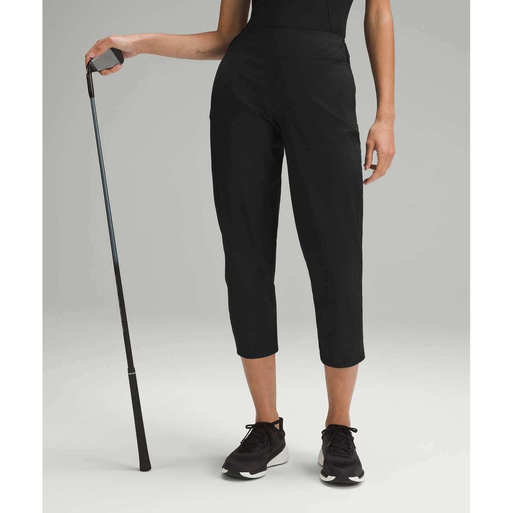 Lululemon‎ Warpstreme High-Rise Golf Crop 23 Black Athletic Pants Size 6